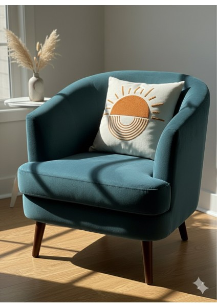 Dekoratif Kırlent Kılıfı 43×43 cm Punch Işlemeli –