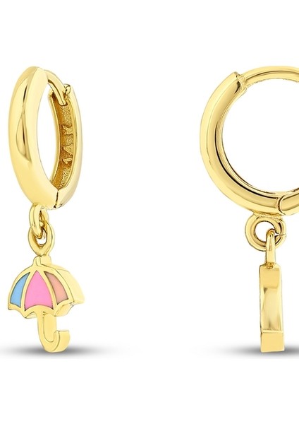 Figürlü Altın Çocuk Küpe - 14K fiyatları