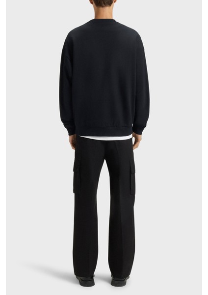 Logolu Pamuklu Regular Fit Bisiklet Yaka Sweat Erkek Sweat 50538778 001 modelleri