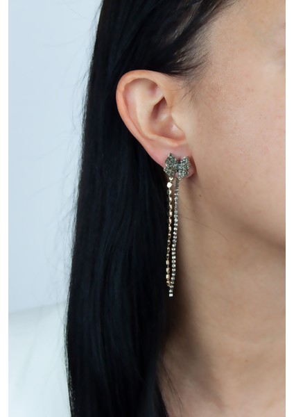 Sallantılı Bronz Küpe