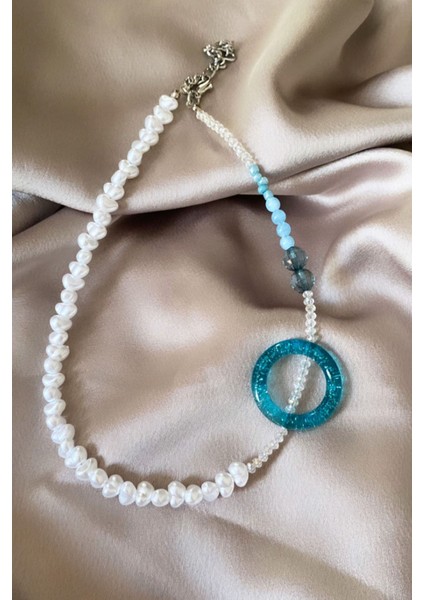 Asimetrik Inci Kolye