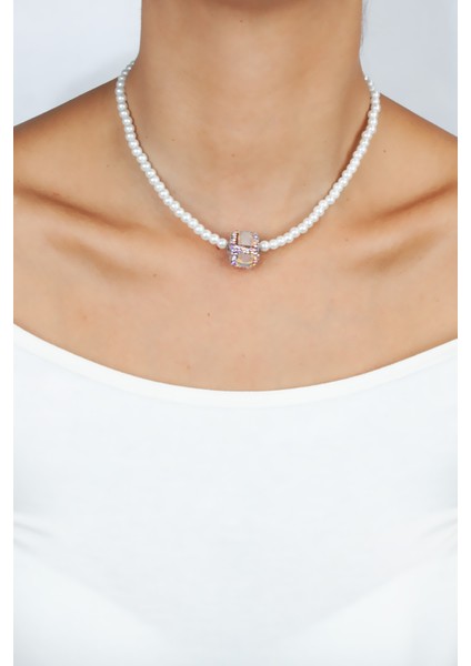 Kristal Uçlu Cam Inci Kolye modelleri