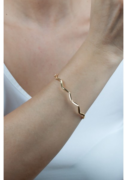 Zizzag Form Dold Kaplama Bilezik fiyatları