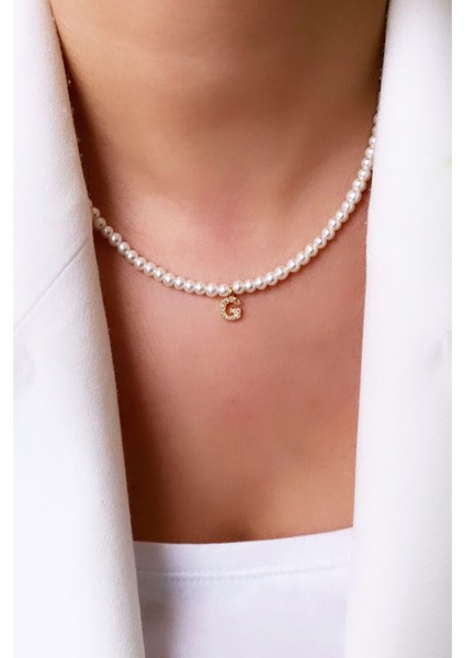 Inci Harf Kolye G Harfi