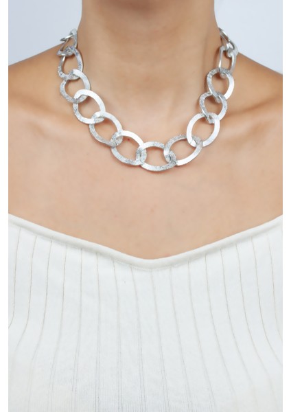 Kalın Zincir Tasarım Choker