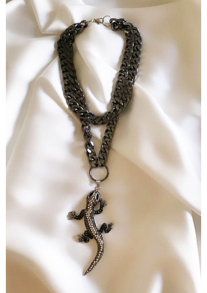 Ejder Figür Çift Sıralı Tasarım Kolye fiyatları