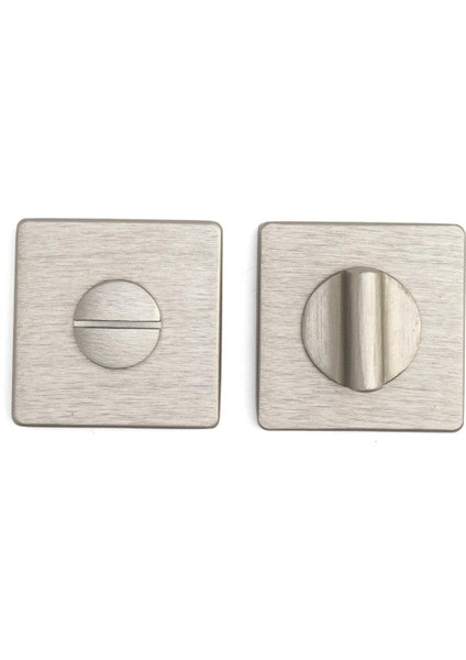 RO11 Kapı Kolu Rozeti Wc Fırçalı Saten 52X52X9 mm