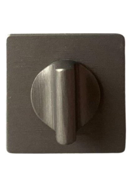 RO21 Kapı Kolu Rozeti Wc Fırçalı Füme Renk 52X52X5 mm