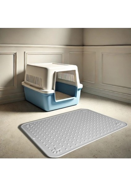 Mikopet Kaymaz Evcil Hayvan Tuvalet Önü Paspası