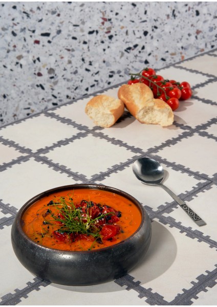 Karo Denge Vinil Backdrop – Modern Kare Taş Dokulu Fotoğraf Arka Planı (80×120 Cm)