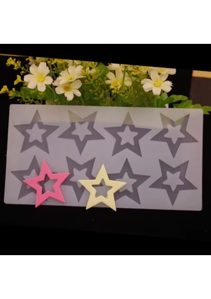 Silikon Içi Boş Yıldız Çikolata ve Şeker Kalıbı 8 Li fiyatları