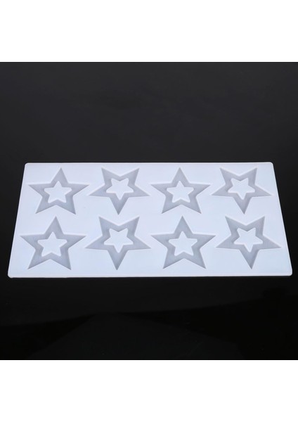 Silikon Içi Boş Yıldız Çikolata ve Şeker Kalıbı 8 Li