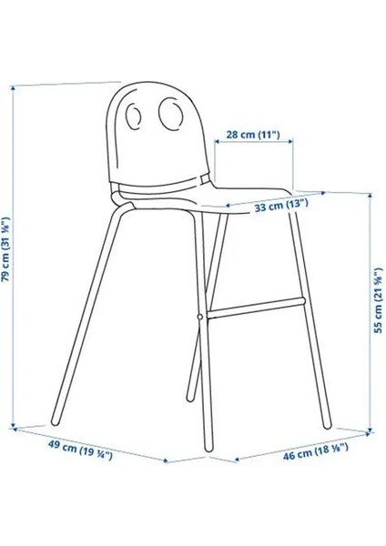 Vıldgas Çocuk Sandalyesi Beyaz Beyaz fiyatları