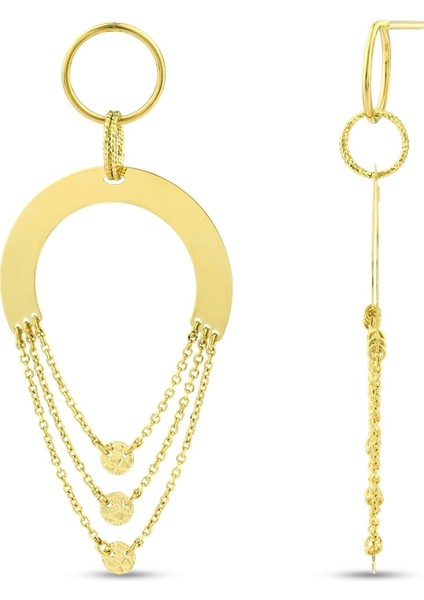 Tasarım Altın Küpe - 14K fiyatları