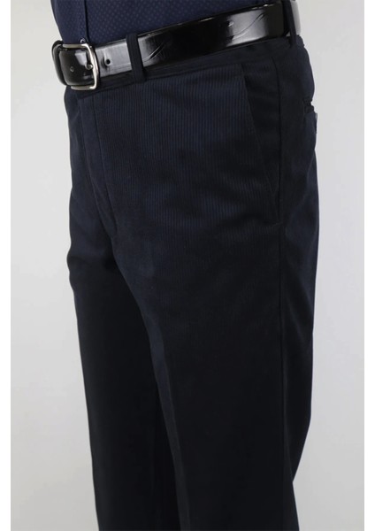 Fistan Store Erkek Siyah Klasik Kesim Yandan Cepli Boru Paça Kışlık Battal Kadife Pantolon modelleri