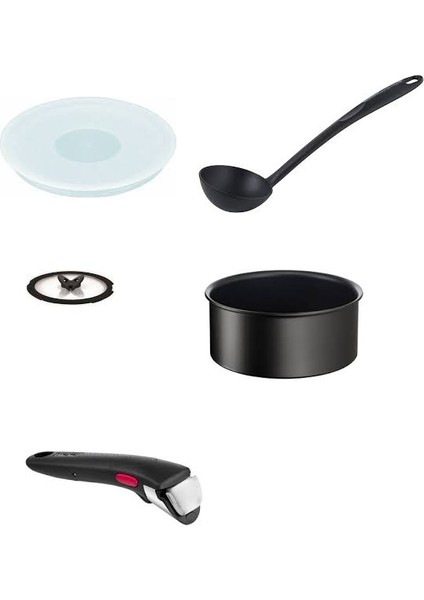 Titanyum Ingenio Mix 6x Indüksiyon Tabanlı Tencere - 22 Cm+Kapaklar