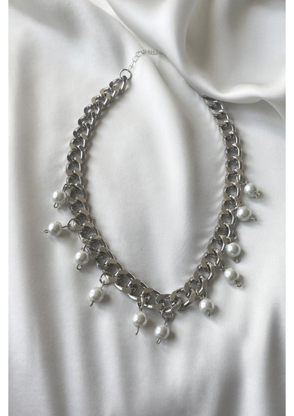 Inci Sallantılı Gümüş Zincir Kolye fiyatları