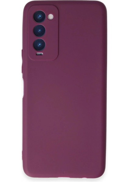 Tecno Camon 18 Kılıf First Silikon - Mor (K95)