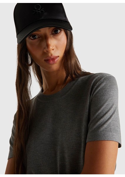 Bisiklet Yaka Normal Antrasit Melanj Kadın Kazak 1ZRED10BK fiyatları