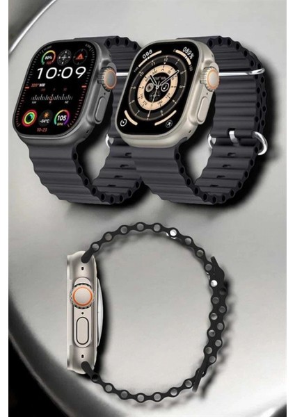 Yeni Nesil Ultra Akıllı Saat Titreşimli, Uyku & Sağlık Takibi, Çift Kordon