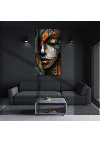 Uv Digital Baskı 4mm Kırılmaz Cam Ezoterik Kadın Renkli Duvar Tablosu Ofis Ev modelleri