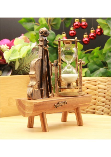 Dekoratif Keman Tasarımlı Kum Saati modelleri