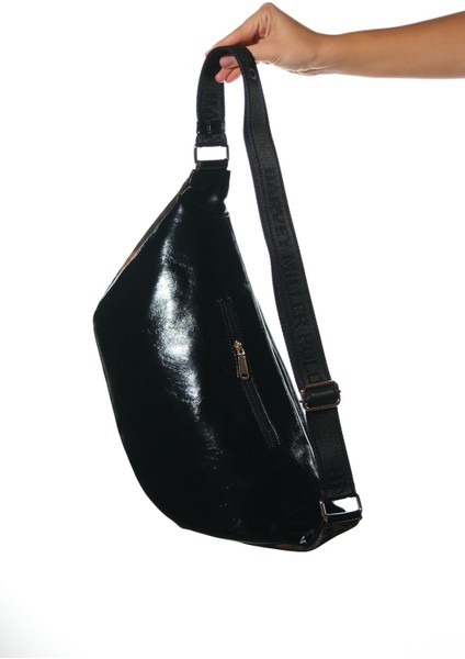 Venta Siyah-Siyah Sarı Desenli Kadın Büyük Bel Çantası indirimleri