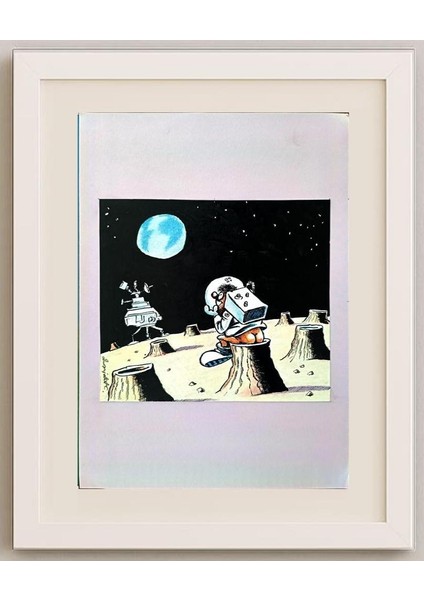 Sasha Dimitrijevic 29X21CM Orijinal Karikatür Tablo fırsatları