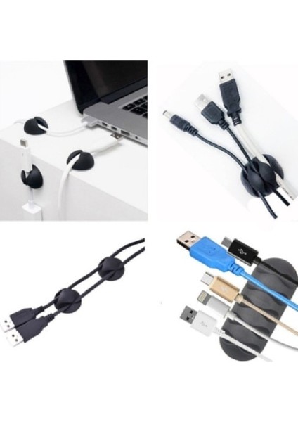 Yapışkanlı Kablo Sabitleyici Düzenleyici 16'lı Paket modelleri