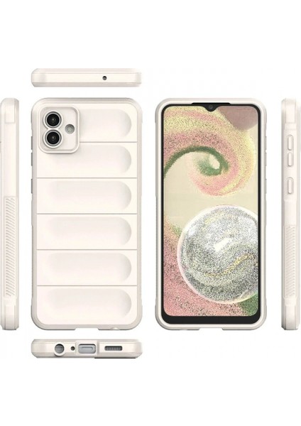Samsung Galaxy A04E Kılıf Optimum Silikon - Krem (K95) modelleri