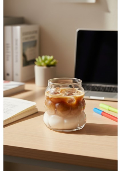 Üzüm Desenli Soğuk Kahve Bardağı Meşrubat Bardağı Casapetra