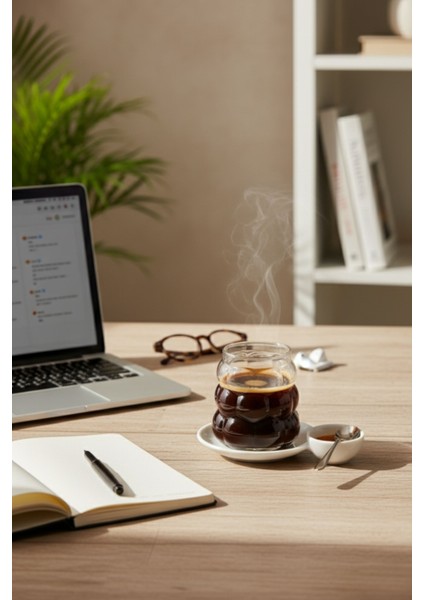 Üzüm Desenli Soğuk Kahve Bardağı Meşrubat Bardağı Casapetra