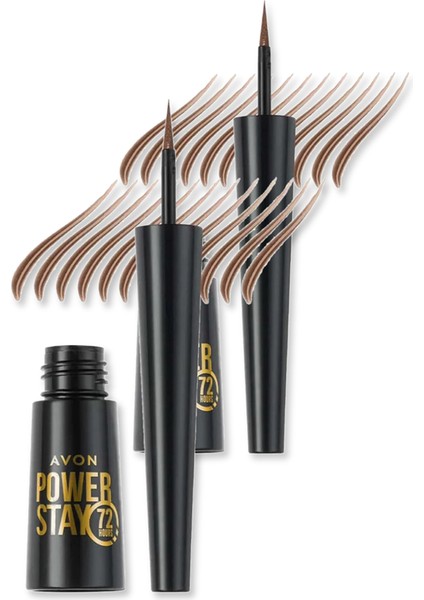 Power Stay Uzun Süre Kalıcı Kaş Renklendiricisi - Dark Brown Ikili Set