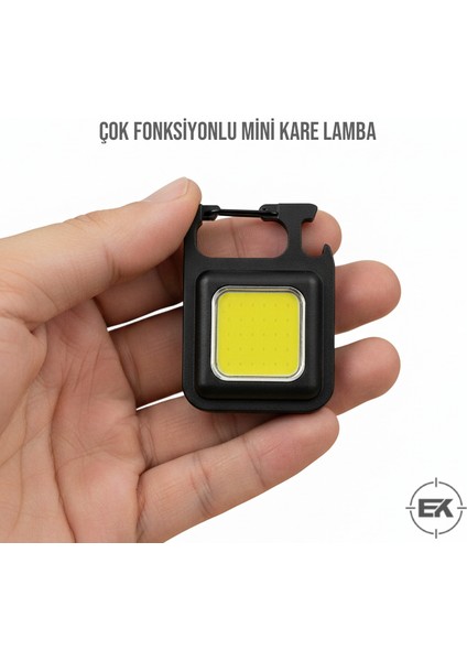 Erolav Mini 30 Ledli Kamp Lambası | Şarjlı, Mıknatıslı ve Anahtarlık Feneri