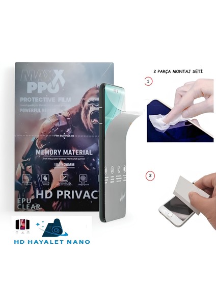 Xiaomi 17 Pro Nano Ekran Koruyucu Esnek Ultra Ince - Maxxpro - Hd Şeffaf Hayalet