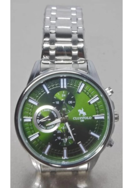 Erkek Saat Çelik Kordon Kronograf Tasarım Quartz Kol Saati