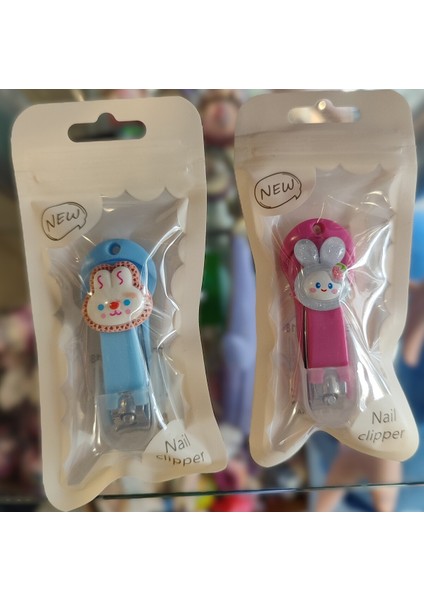 Çocuk Tırnak Makası 2 Li Set (Koyu Pembe/mavi) AD55514