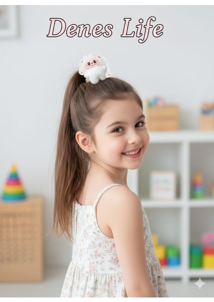 Labubu Figürlü Peluş Toka