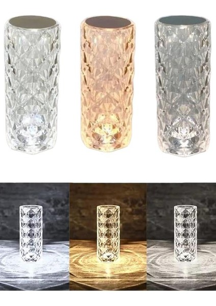 Masa ve Gece Lambası Şık ve Dayanıklı Sensörlü Şarjlı Kristal Lamba - F599K409-U00599 fırsatları