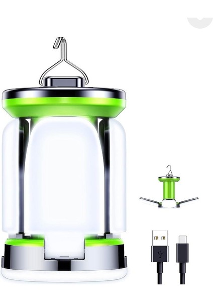 Blukar Şarj Edilebilir Kamp Feneri, Kamp Işıkları Lambası - 7 Işık Modu 60 LED Ultra Parlak LED Çadır Lambası 10+ Saat Pil Ömrü Dış Mekan, Acil Durum, Balık Tutma, Yürüyüş Vb. Için