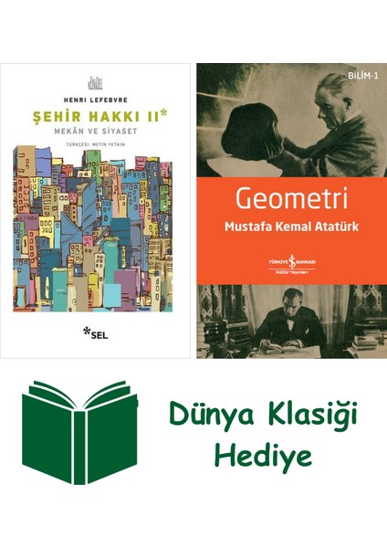 Şehir Hakkı 2 - Mekan ve Siyaset + Geometri + Dünya Klasiği Hediye