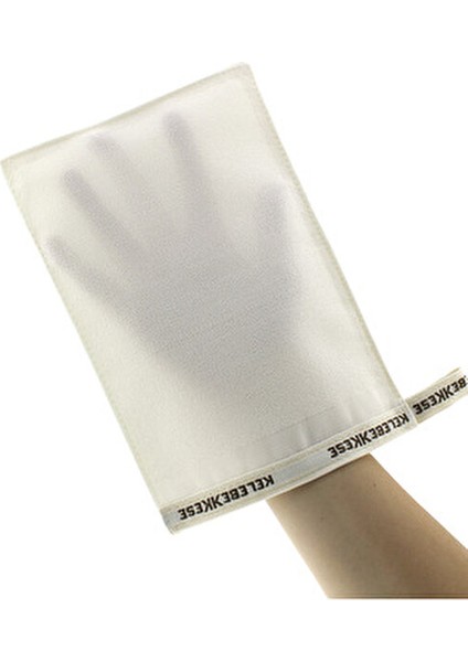 Ekru Duş Kesesi Peeling Eldiveni %100 Floş Kese