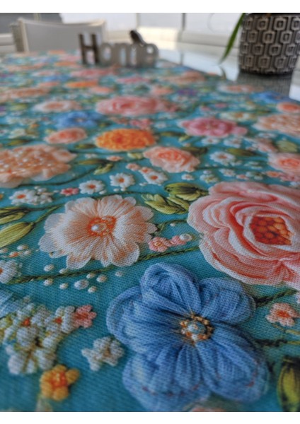 3D Incili Çiçek Desenli Runner fiyatları