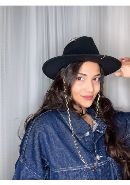 Tasarım Aksesuarlı Panama Fötr Şapka modelleri