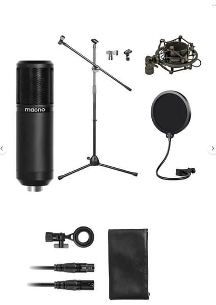 Condenser Stüdyo Mikrofonu Full Paket