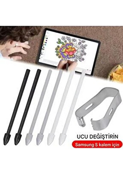 Samsung Galaxy TABS10/S10 FE/S10ULTRA/S10PLUS Yedek Kalem Ucu 5 Tane(Ekranı Kirletmez) S Pen Uyumlu indirimleri