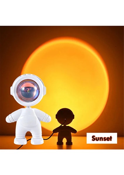 Gün Batımı 16 Renkli Gökkuşağı Atmosfer Projeksiyon Lambası Fotoğraf Çekimi USB LED Işık fiyatları