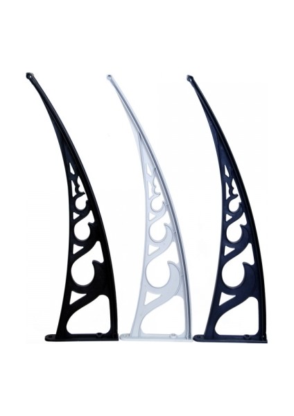 Pratik Sundurma Kapı Pencere Üstü 100X480 cm Siyah 6 mm Levhalı fırsatları