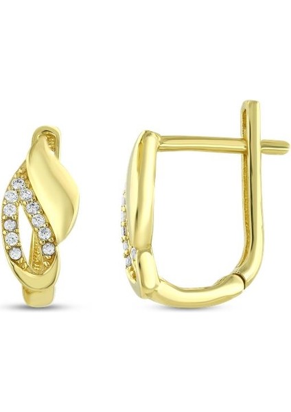 Altın Tasarım Küpe - 14K