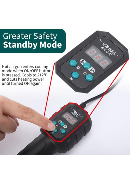 Yihua 8858-IV Sıcak Hava Tabancası indirimleri